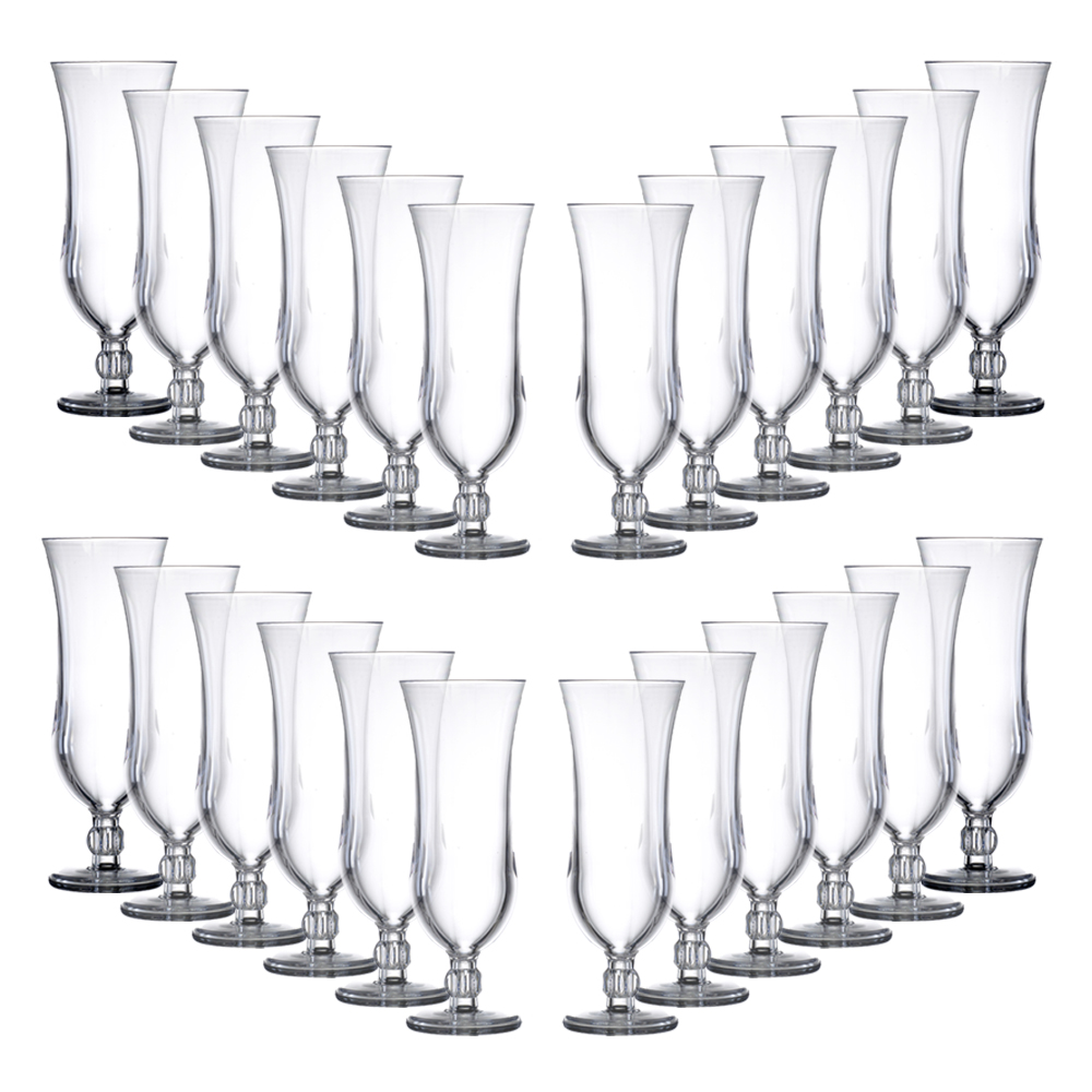 Premium Polycarbonate Glasses Hurricane Cocktail Cider Beer Glasses