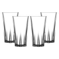 Penthouse five sided Pint Glasses set of 4