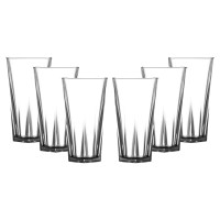Penthouse five sided Pint Glasses set of 6